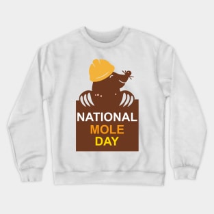 national mole day Crewneck Sweatshirt